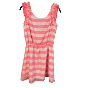Lilly Pulitzer Danna Awning Striped Mini Dress Pink & White S Small
